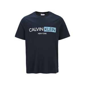 Calvin Klein Big & Tall Póló  tengerészkék / fehér / világoskék