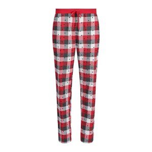 Skiny Pizsama nadrágok  piros / sötétszürke / fehér