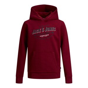 Jack & Jones Junior Tréning póló  rubinvörös / éjkék / fehér