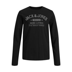 Jack & Jones Junior Póló  világosszürke / fekete