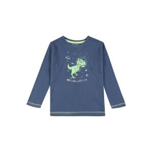BLUE SEVEN Póló  kék / világoszöld / szürke