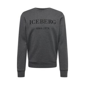 ICEBERG Tréning póló  sötétszürke / fekete
