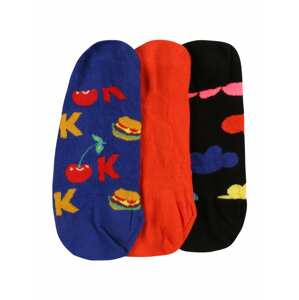 Happy Socks Zokni 'Its Ok Liner'  tengerészkék / világospiros / fekete / vegyes színek