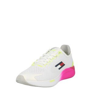 Tommy Sport Sportcipő 'ELITE RACER'  fehér / neon-rózsaszín / neonsárga / tengerészkék / piros