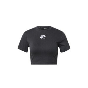 Nike Sportswear Póló  sötétszürke / fehér