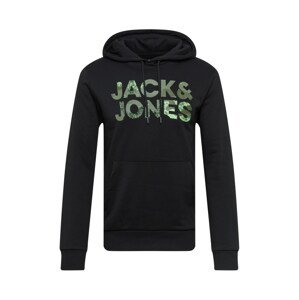 JACK & JONES Tréning póló 'Soldier'  fekete / olíva / khaki