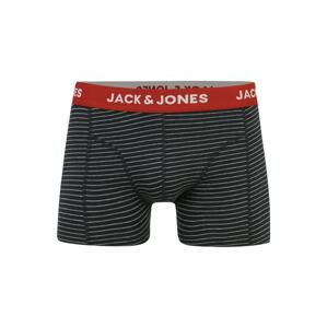 JACK & JONES Boxeralsók 'PETER'  fehér / piros / sötétszürke