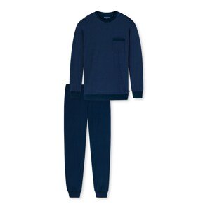 SCHIESSER Hosszú pizsama 'Fashion Nightwear'  sötétkék / kék