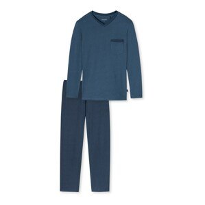 SCHIESSER Hosszú pizsama  kék