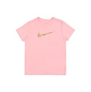 Nike Sportswear Póló  rózsaszín / sötétsárga / brokát
