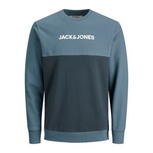 JACK & JONES Tréning póló 'Smith'  tengerészkék / királykék / fehér