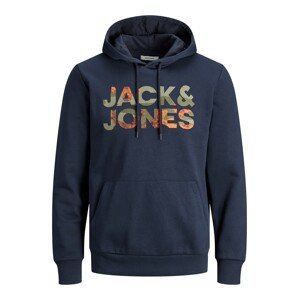 JACK & JONES Tréning póló 'Soldier'  tengerészkék / khaki / narancs