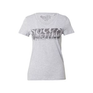 Soccx T-Shirt  szürke / fekete