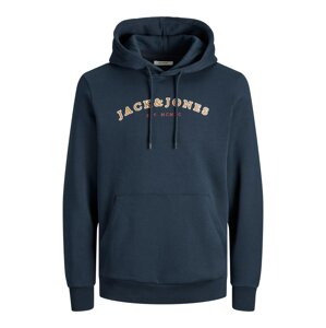 JACK & JONES Tréning póló  tengerészkék / barna / piros / fehér