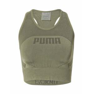 PUMA Sport top  khaki / olíva