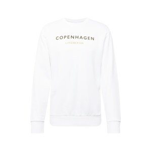 Lindbergh Tréning póló 'Copenhagen'  fehér / világosbarna / brokát