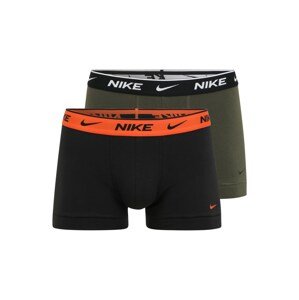 NIKE Sport alsónadrágok  fekete / khaki / fehér / sötét narancssárga