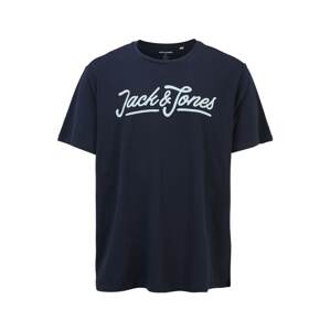 Jack & Jones Plus Shirt 'CARLO'  tengerészkék / fehér