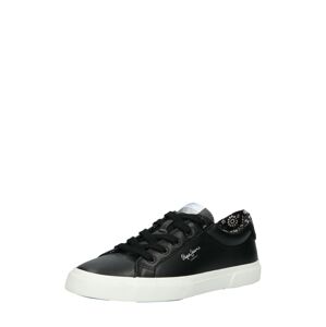 Pepe Jeans Sneaker 'KENTON'  fekete / ezüst / fehér