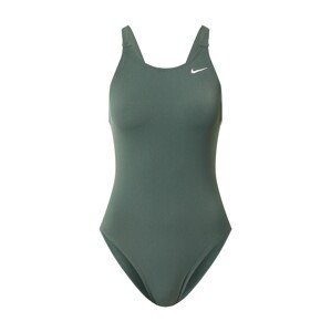 Nike Swim Sport fürdőruhák 'Fastback'  sötétzöld / fehér