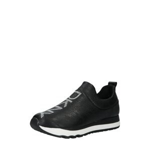 DKNY Rövid szárú edzőcipők 'JADYN BLING'  fekete / ezüst