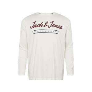 Jack & Jones Plus Póló  borvörös / tengerészkék / fehér