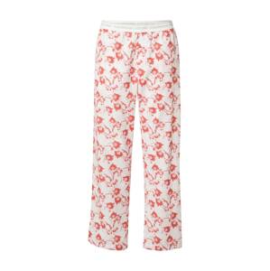 Calvin Klein Underwear Pizsama nadrágok 'CK One'  fehér / világosszürke / gránátalma