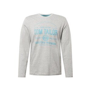 TOM TAILOR Póló  szürke / világoskék