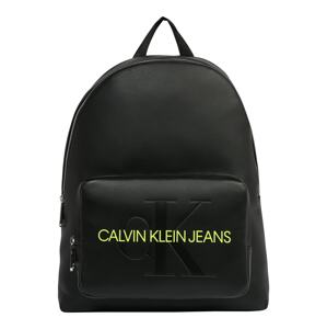 Calvin Klein Jeans Hátizsák  fekete / világoszöld