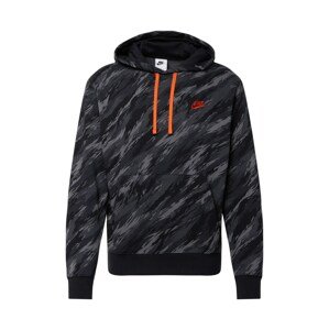 Nike Sportswear Tréning póló  fekete / narancs / szürke