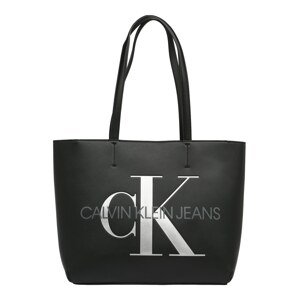 Calvin Klein Jeans Shopper táska  fekete / sötétszürke / ezüst