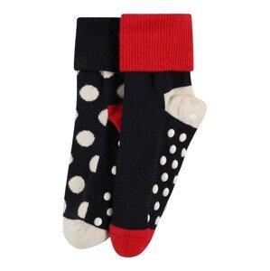 Happy Socks Zokni 'Big Dot'  fekete / fehér / piros