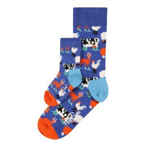 Happy Socks Zokni 'Farmcrew'  kék / világoskék / narancs / fehér / fekete