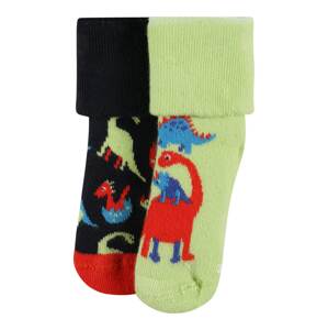 Happy Socks Socken 'Dinos'  éjkék / világoszöld / piros / világoskék
