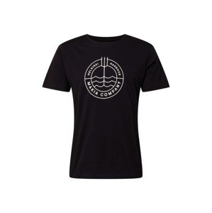MAKIA T-Shirt 'Trident'  fekete / fehér