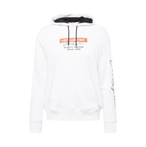 HOLLISTER Sweatshirt  fehér / narancs / fekete