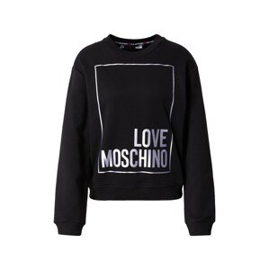 Love Moschino Tréning póló  fekete / ezüst