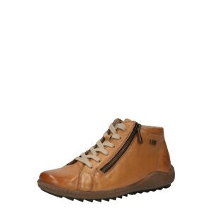 REMONTE Fűzős cipő  világosbarna / barna / brokát