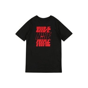 Nike Sportswear Póló  tűzpiros / fekete