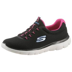 SKECHERS Belebújós cipők 'Summits'  kék / rózsaszín / fekete