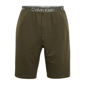 Calvin Klein Underwear Pizsama nadrágok  khaki / fehér / világosszürke