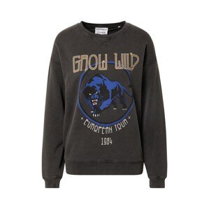 CATWALK JUNKIE Sweatshirt 'Grow Wild'  sötétszürke / kék / fehér / barna