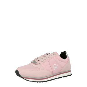 Benetton Footwear Rövid szárú edzőcipők 'Word NYX'  rózsaszín / fehér
