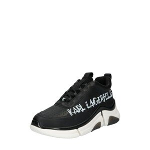 Karl Lagerfeld Rövid szárú edzőcipők 'VENTURE'  fekete / fehér