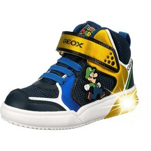 GEOX Sneaker  'GrayJay'  királykék / tengerészkék / fehér / arany / zöld