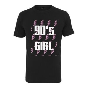 Merchcode Póló '90ies Girl'  lila / pasztellila / fekete / fehér