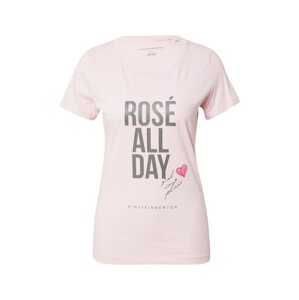 EINSTEIN & NEWTON Póló 'Rose all day'  rózsaszín / világos-rózsaszín / fekete