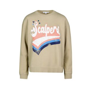 Scalpers Sweatshirt  homok / fehér / kék