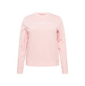 Calvin Klein Jeans Curve Tréning póló  rózsaszín / fehér
