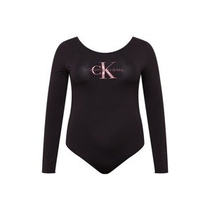 Calvin Klein Jeans Curve Rövid body  fekete / rózsaszín